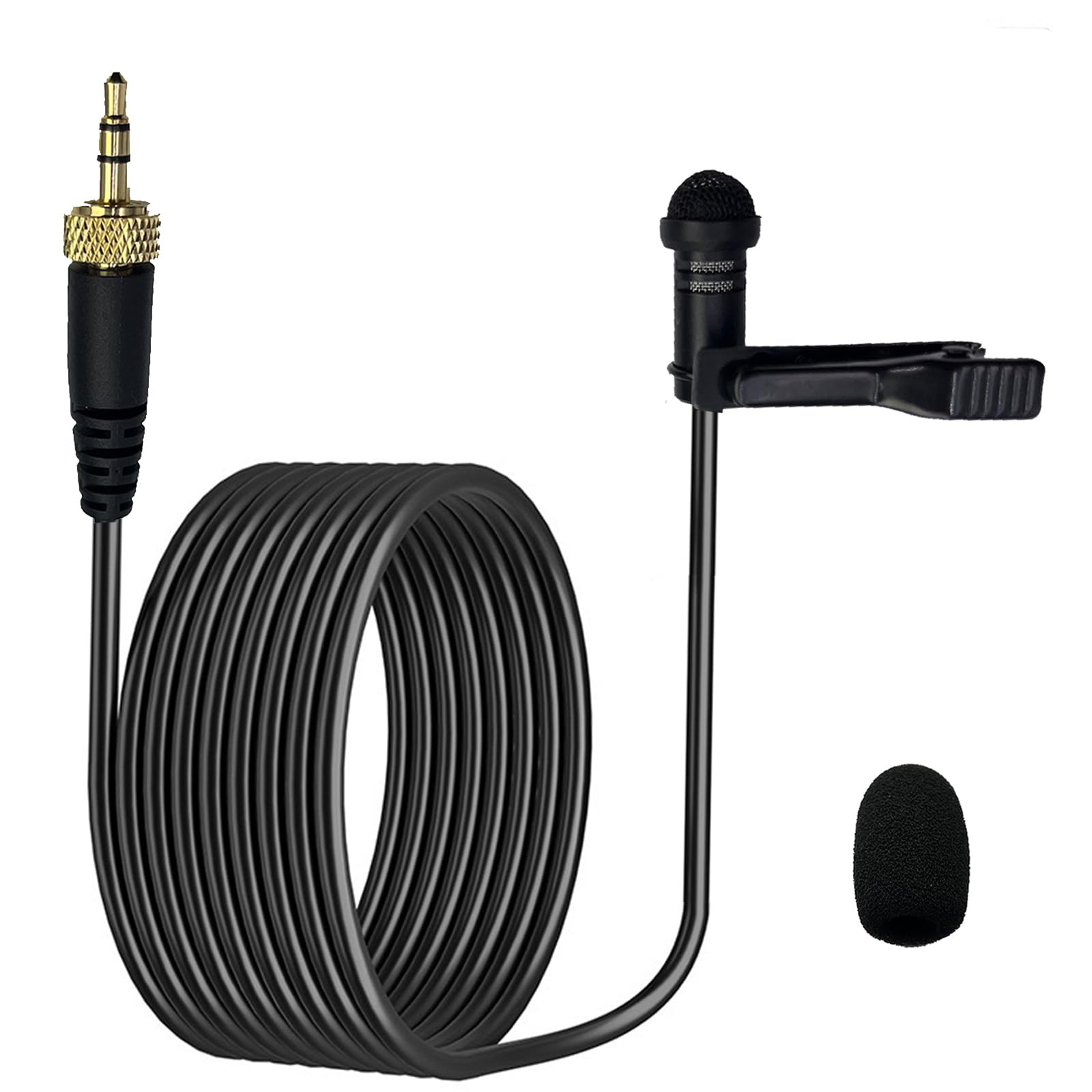 MICMXMO Lavalier Lapel Microphone 3.5 mm for Sennheiser Wireless